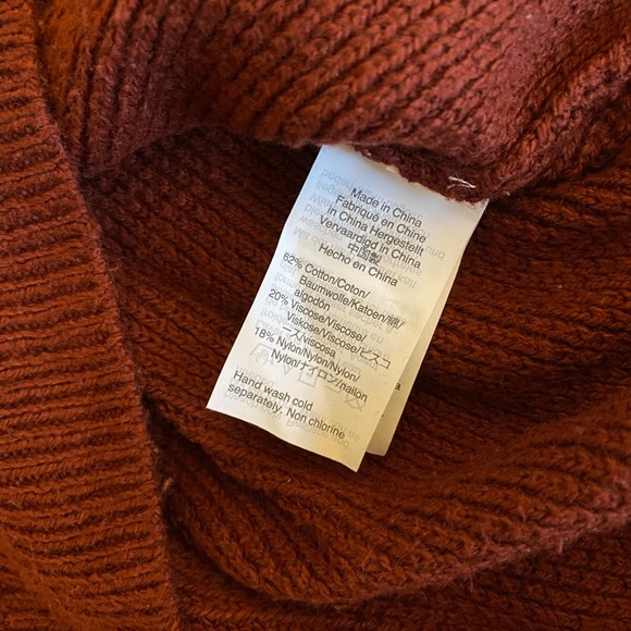 Madewell Open-back Maroon Sweater - Picture 4 of 4
